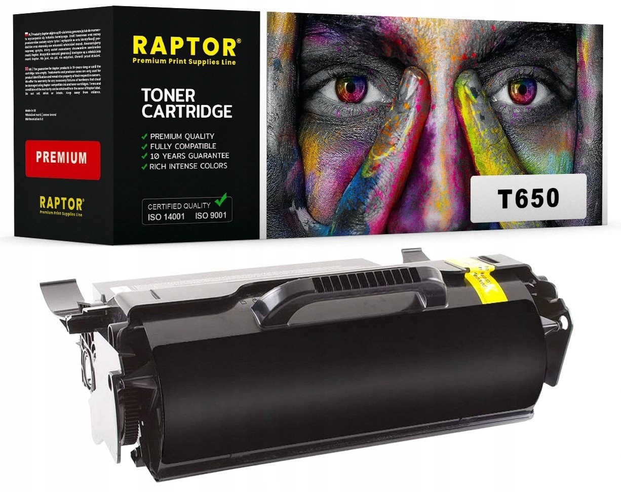 Toner T650A Do Lexmark T652DTN T652DN T652N Raptor