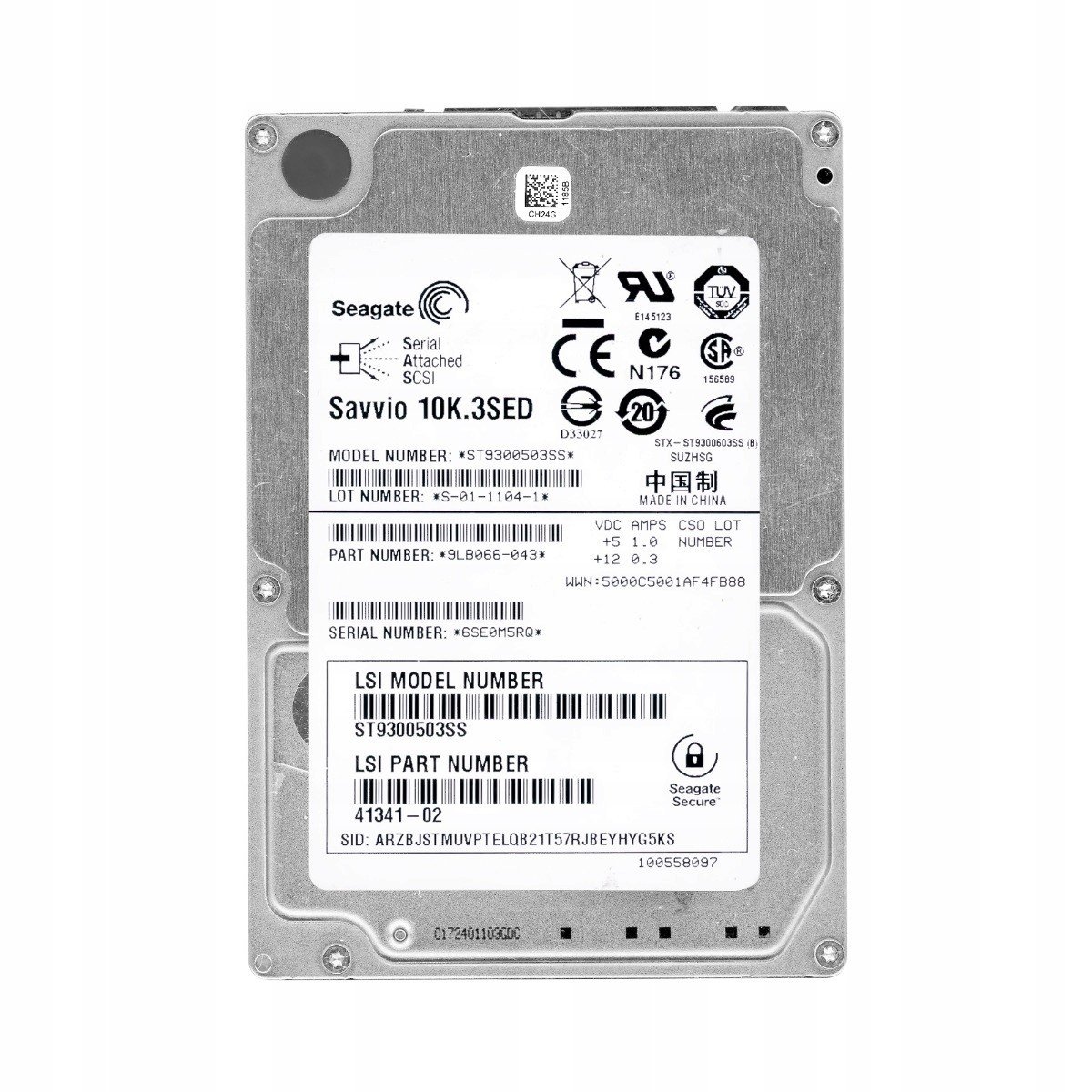 Lsi 41341-02 300GB 10K 16MB SAS-2 2.5' ST9300503SS