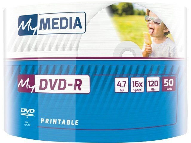 Moje Média Dvd-r 4,7GB X16 Tisková 50 Vřetena