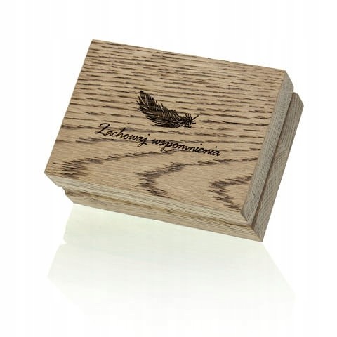 Dřevěná krabička na flashdisk gravírování Vzpomínky