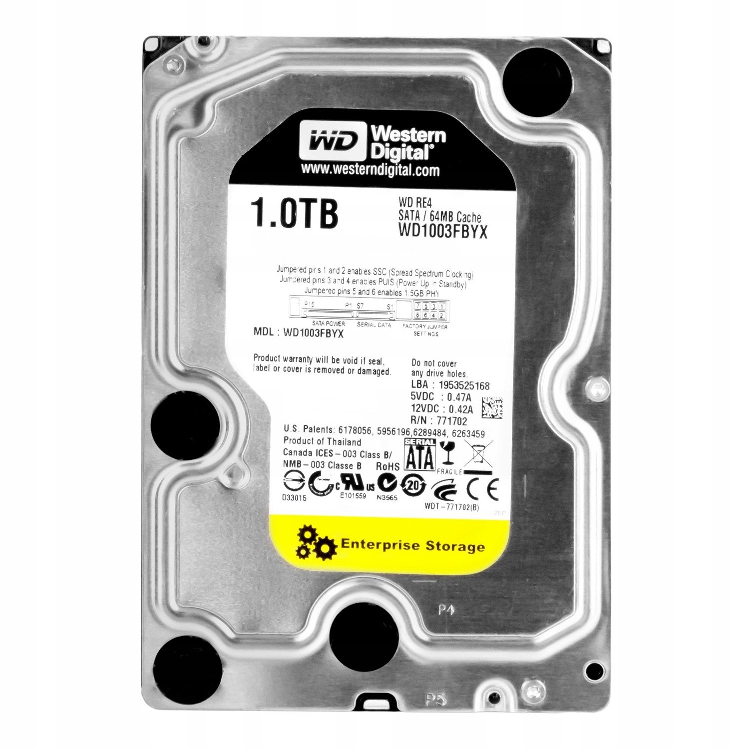 Pevný Disk Wd RE4 WD1003FBYX 1TB 3.5