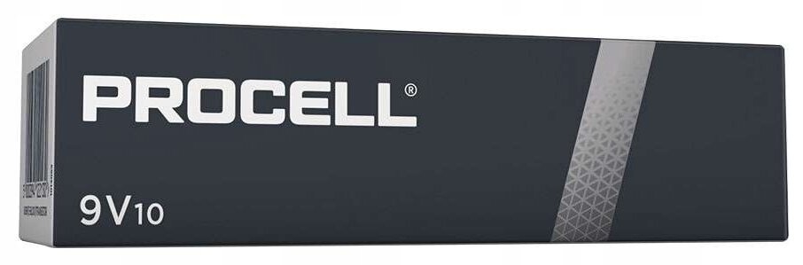 10 x alkalická baterie Duracell Procell 6LR61 9V