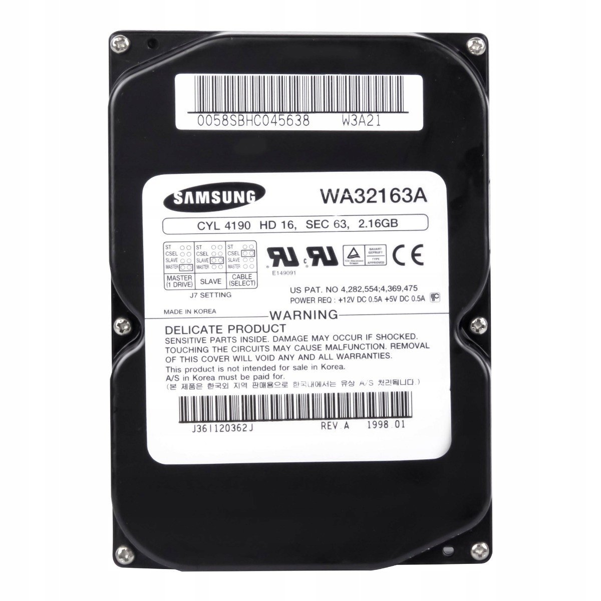 Samsung SpinPoint 2,1 Gb 5,4K Ata 3,5'' WA32163A