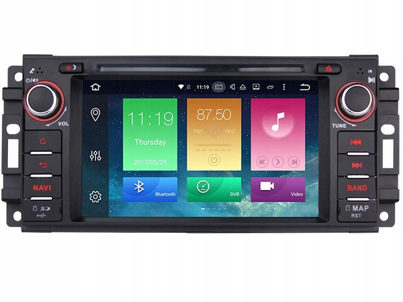 Jeep Dodge Chrysler Navigace Rádio Android 9 24GW