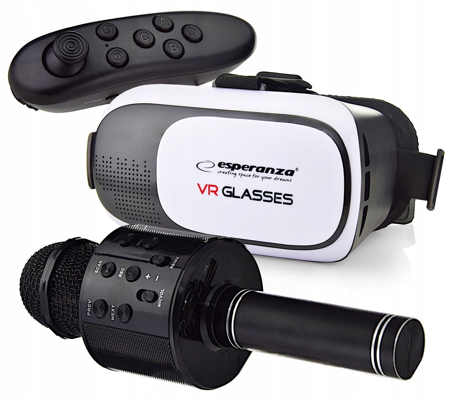 Brýle Vr Okulary 3D +mikrofon Sada Pro Děti