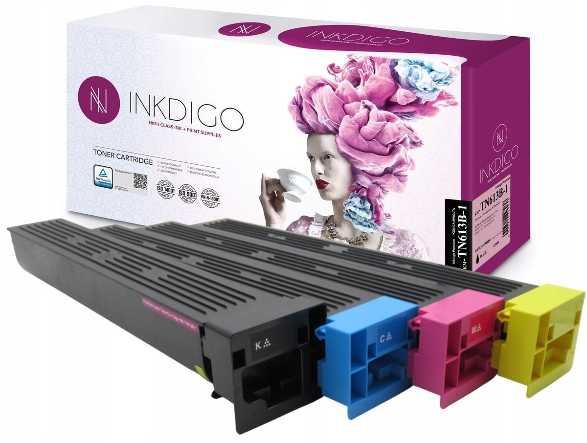 4x Toner Do Konica Minolta TN613 C552 Cmyk sada