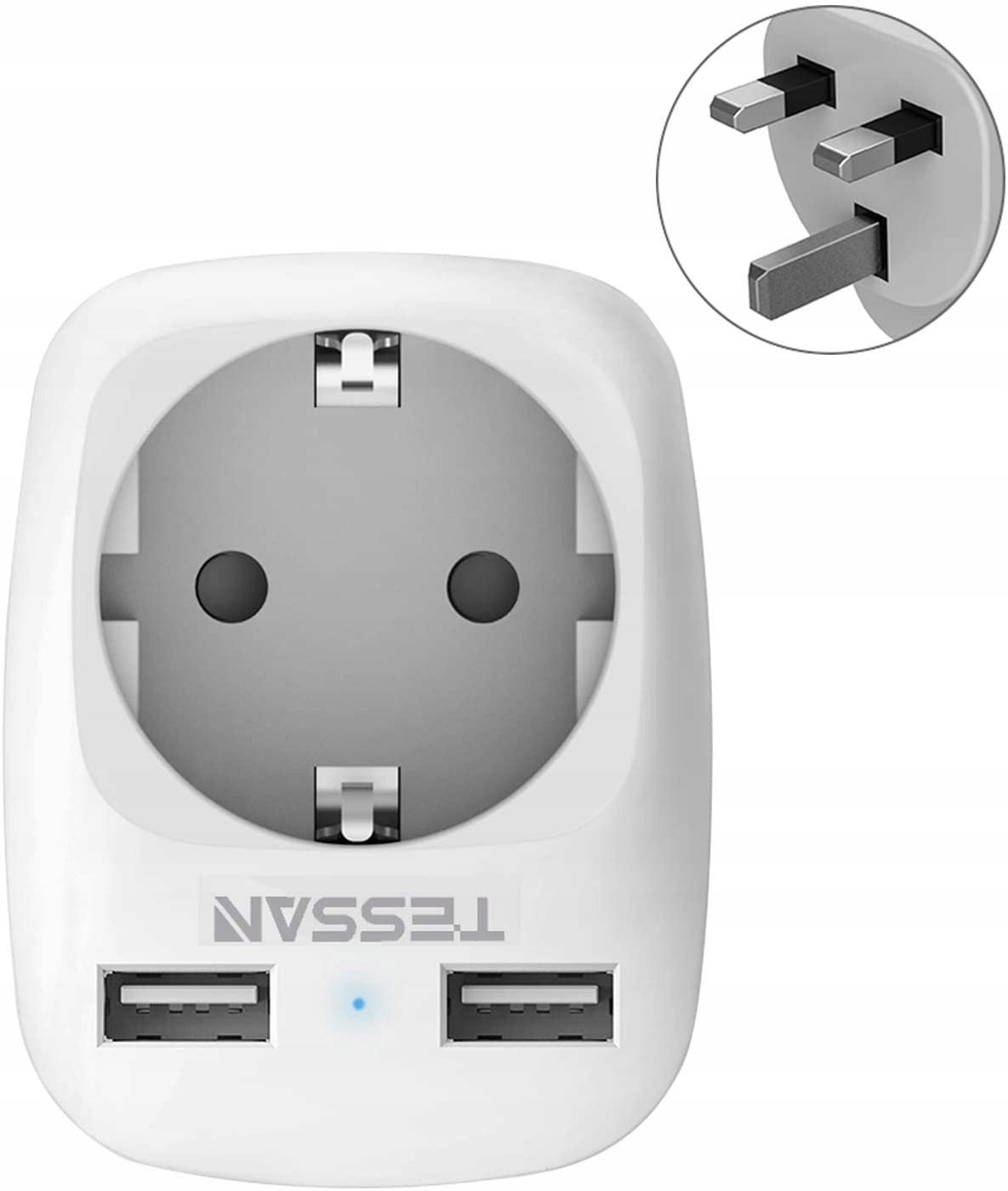 Cestovní Adaptér Uk Us Aus Do Eu S Usb Šikovný