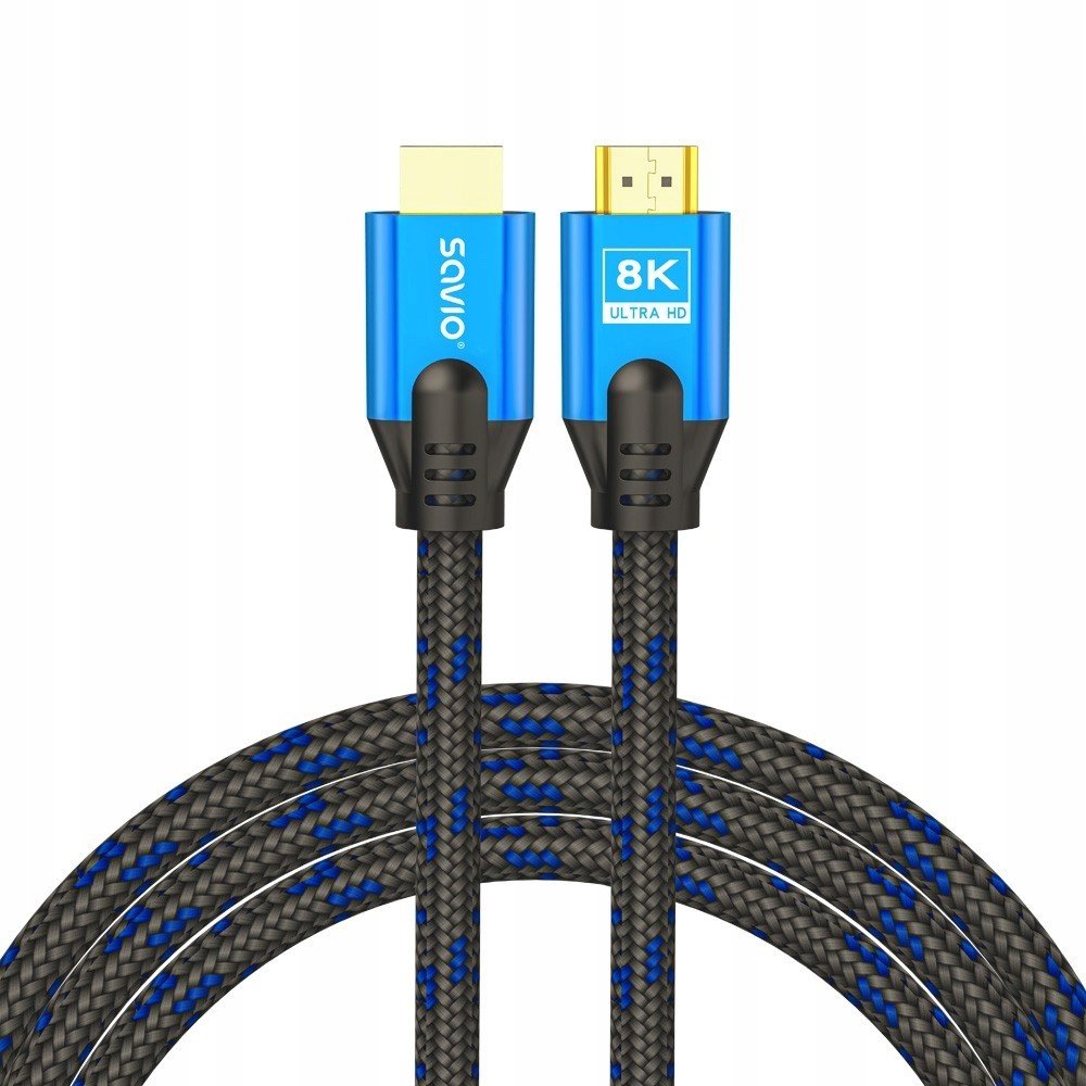 Kabel Hdmi (M) v2.1, 3m, 8K, měď, modrý,,,
