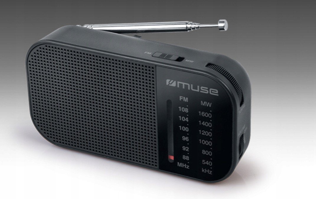 Muse M-025 R, přenosné rádio, černá