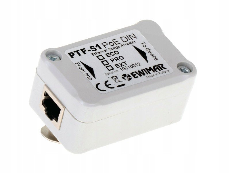 Svodič přepětí PTF-51-EXT/POE/DIN Ewimar