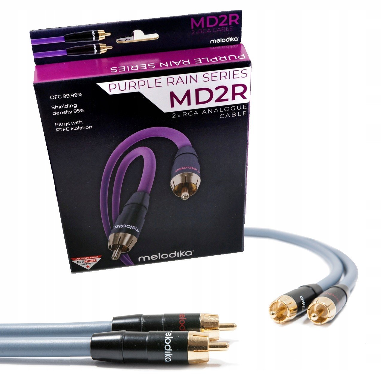 Kabel Audio 2RCA 2RCA Cinch Melodika MD2R10G 1,0m