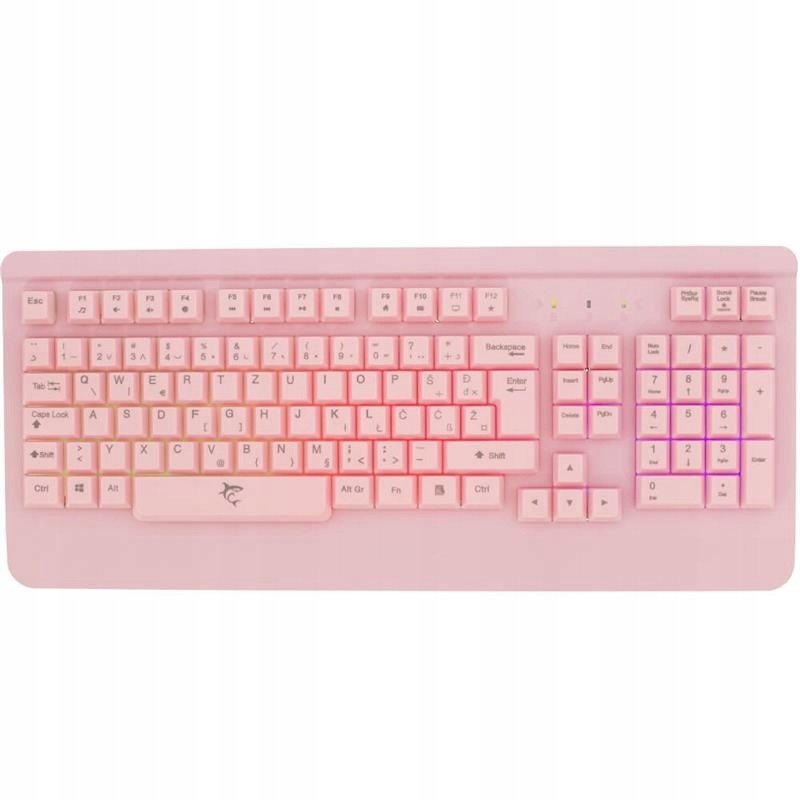 WhiteShark Herní klávesnice Mikasa růžová