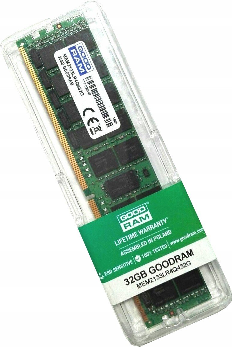 Paměť 32GB DDR4 DIMM Goodram 2133 17000 Ecc-reg