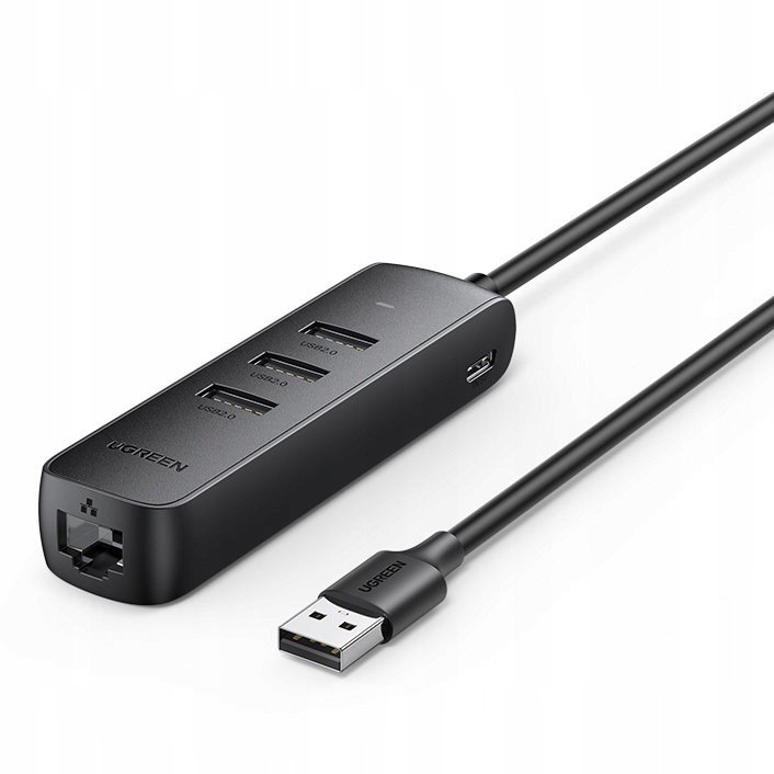 Adapter Hub Síťová Karta Usb-c RJ45 3xUSB