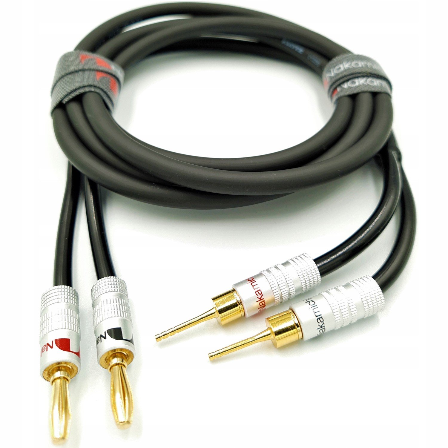 Nakamichi Reproduktorový kabel 2x1,5 banánový kolík 12m