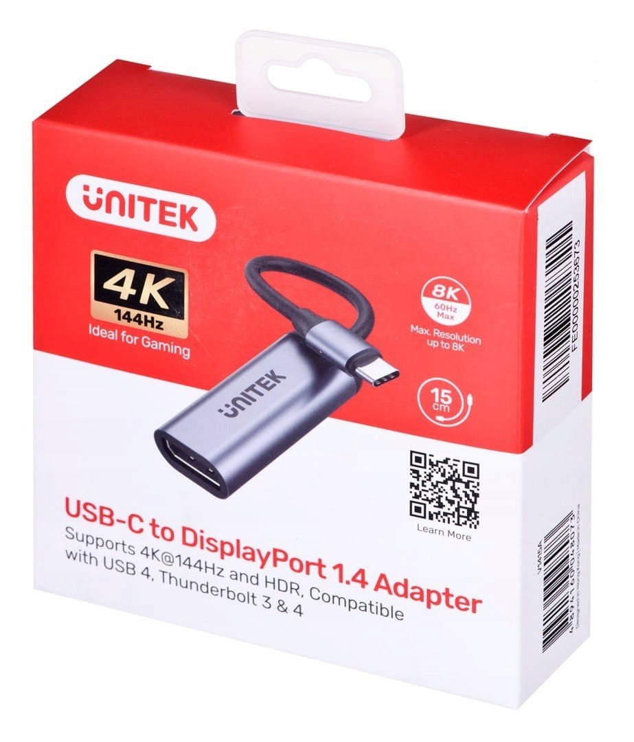 Unitek Usb-c Adaptér Displayport 1.4 8K 60HZ