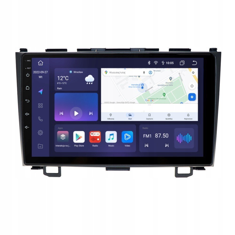 Navigace Android Honda Crv III 6/128 Dsp Carplay