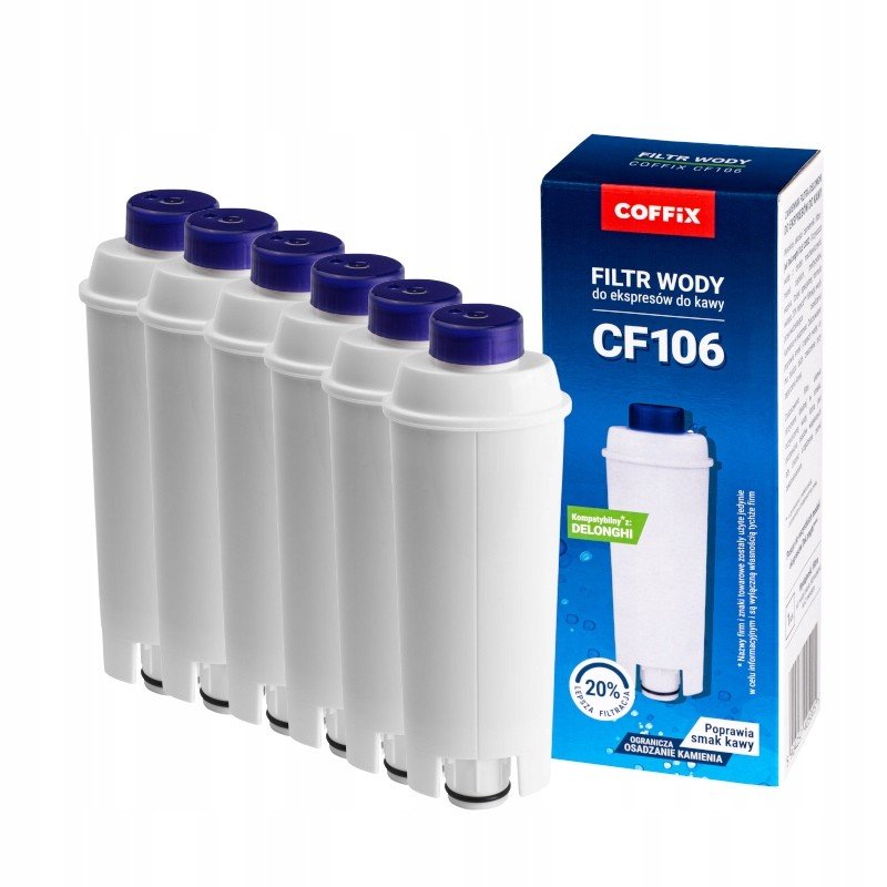 6x Filtr do kávovaru Delonghi náhradní