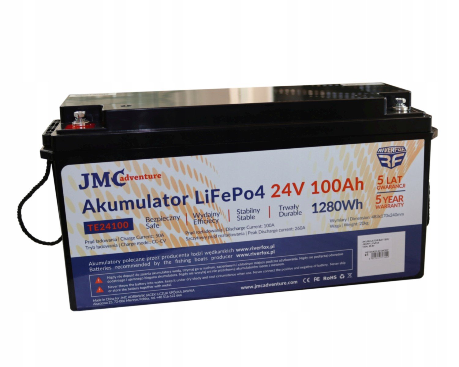 Jmc LiFePo4 100A 25.6V 5 let záruka