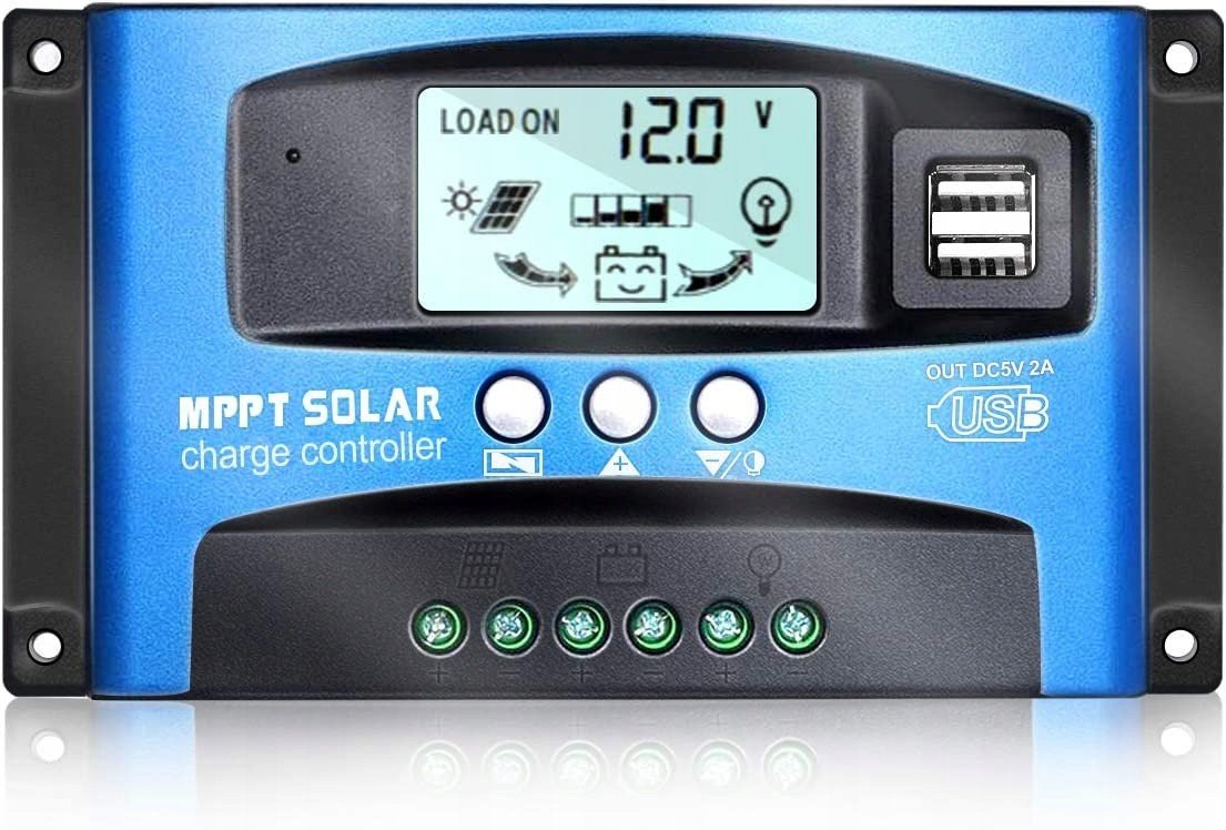 Solární regulátor nabíjení LCD Usb 30A Mppt