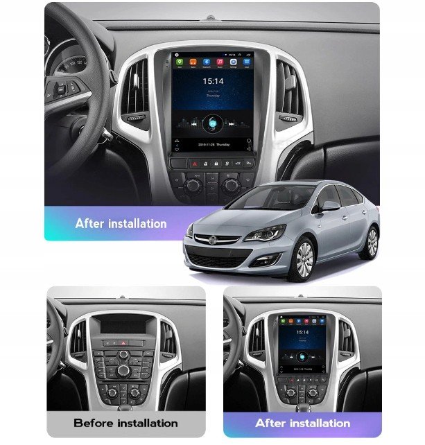 Rádio navigace Tesla Opel Astra J Android 9 WiFi