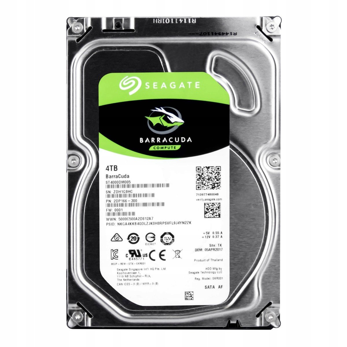 Seagate 4TB 7.2K 64MB Sata III 3.5'' ST4000DM005