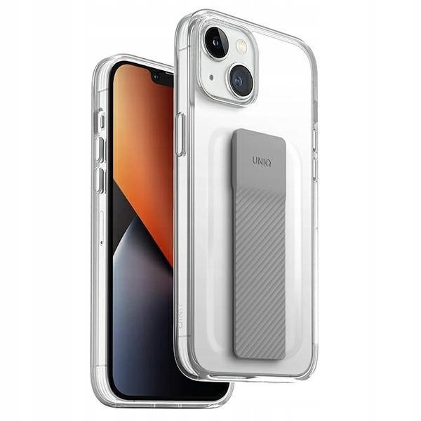 Pouzdro na iPhone 14 záda Uniq Heldro Mount transp