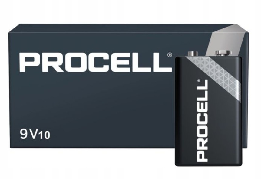 10xAlkalická baterie Duracell Procell Constant 9V