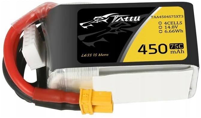 Baterie Tattu 450mAh 14,8V 75C 4S1P