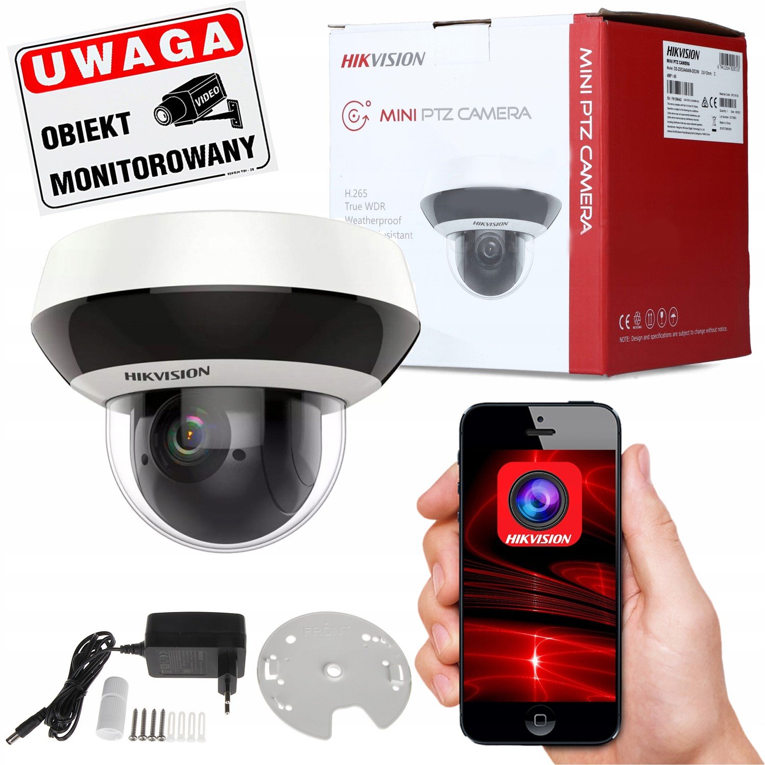 Ip Wifi Otočná Kamera Hikvision 4MP DS-2DE2A404