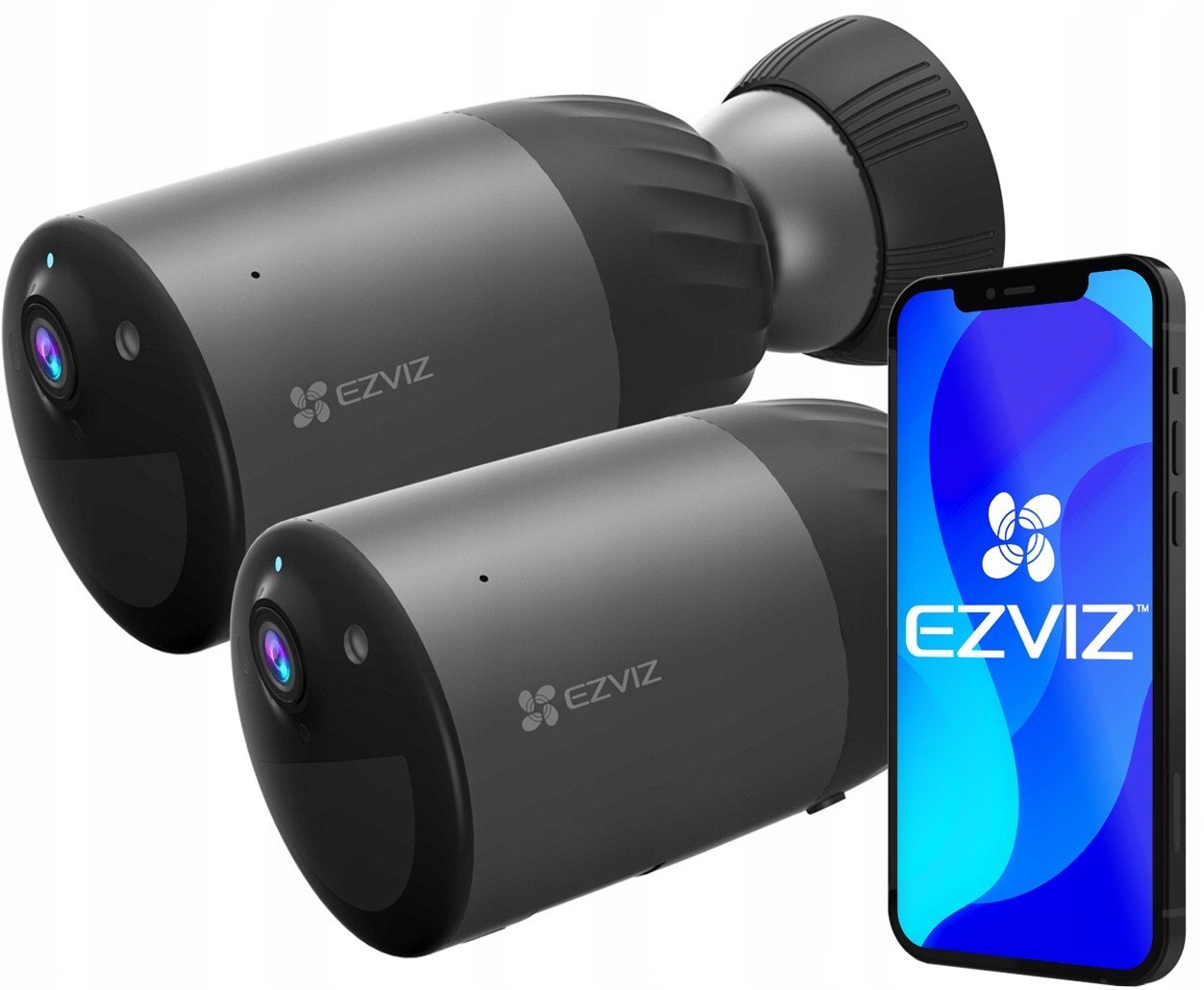 WiFi kamera bezdrátová 4Mpx 2K+ Ezviz BC1C 2ks