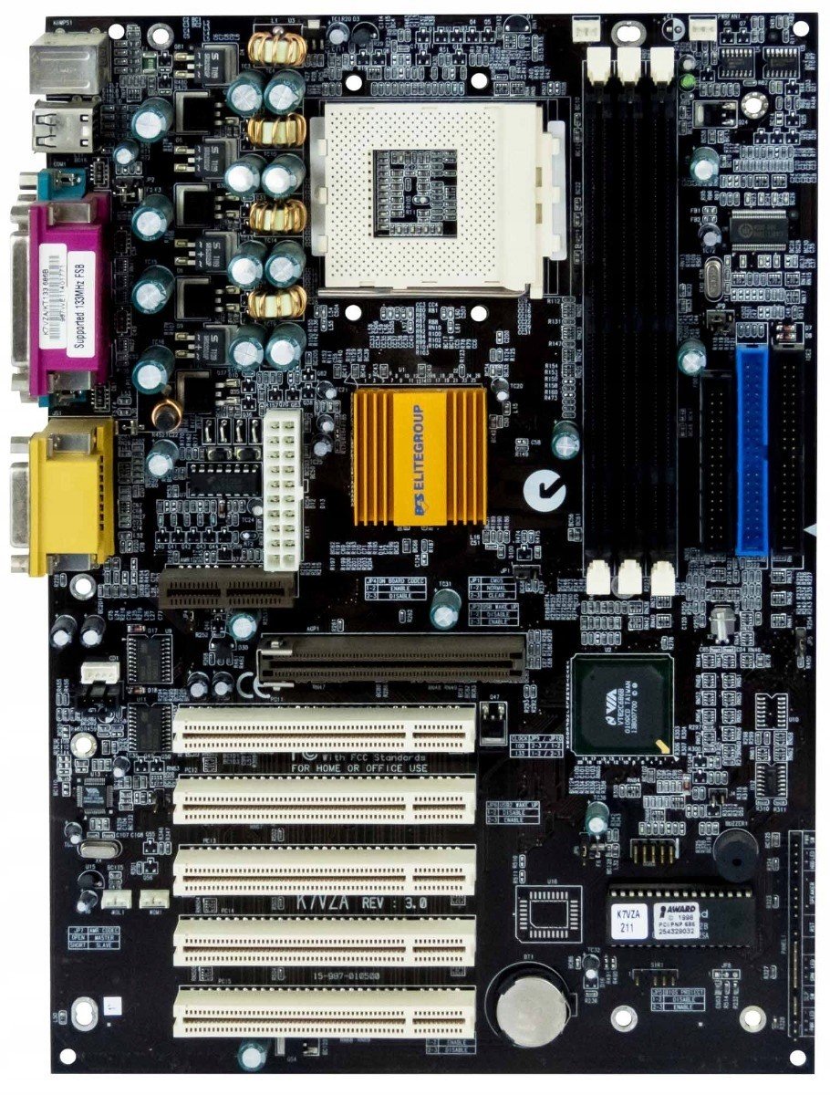 Ecs K7VZA REV:3.0 Via KT133A s462 Sdram Pci Agp