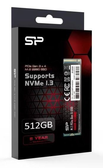 Ssd disk Silicon Power A80 512GB PCIe M.2 NVMe 3x4