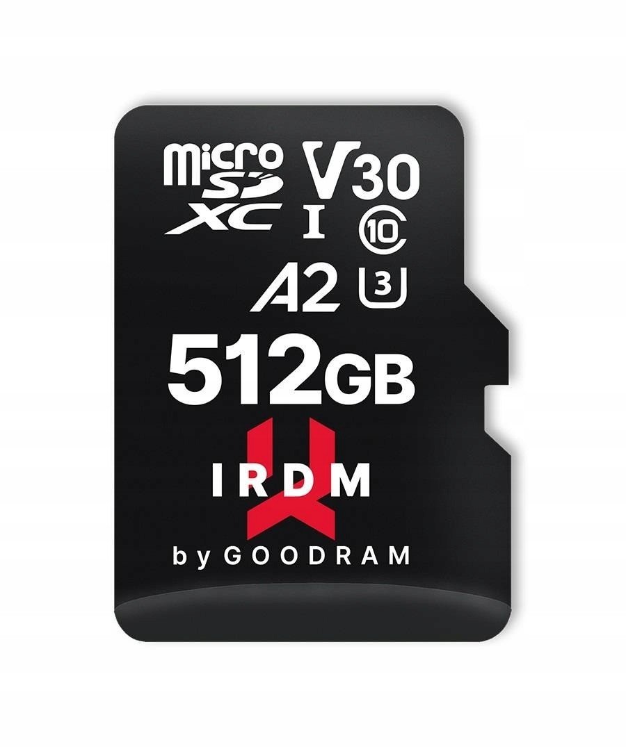 Paměťová karta microSDHC Goodram 512GB IRDM-A2 Uhs