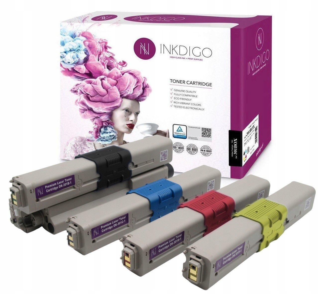 4x Toner do tiskárny Oki C301dn C321dn MC332dn