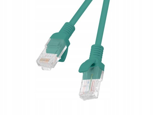 Síťový kabel RJ45 Lanberg 1.0m zelený