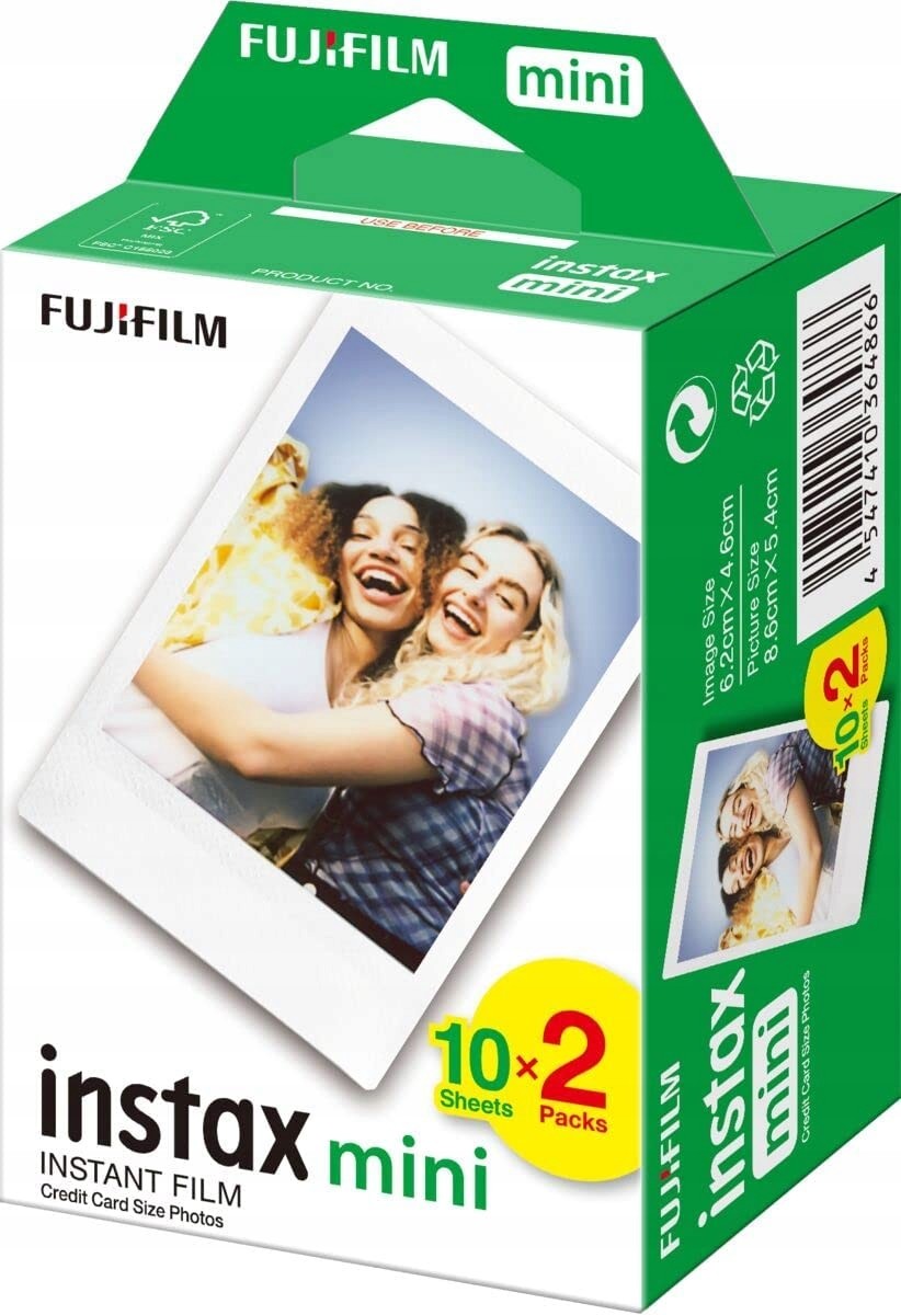 Instax mini náplně Fujifilm do 9 11 12 evo liplay