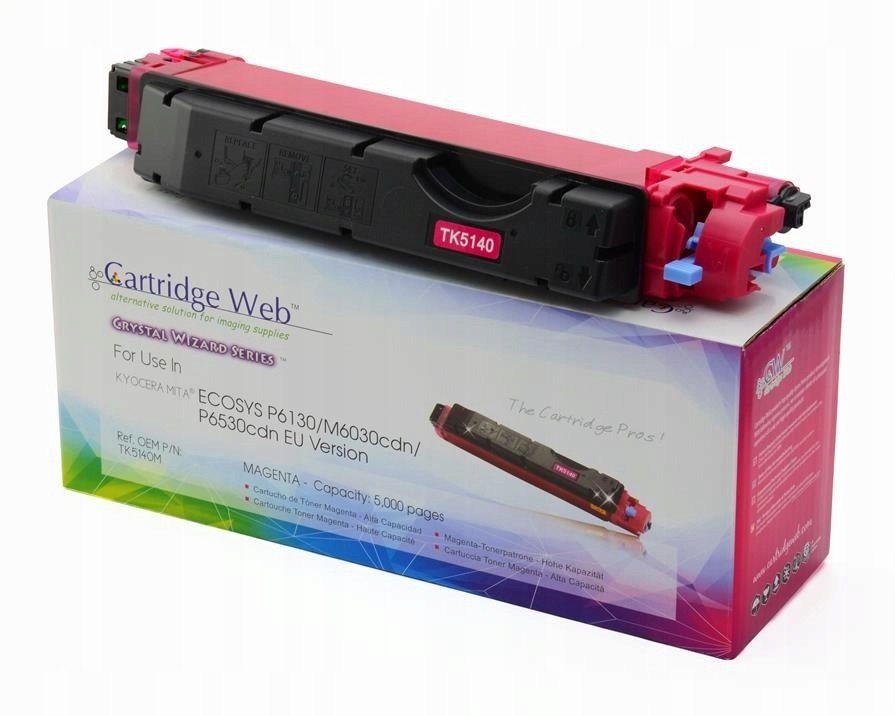 Toner Cartridge Web Magenta Kyocera TK5140 zaměnitelný