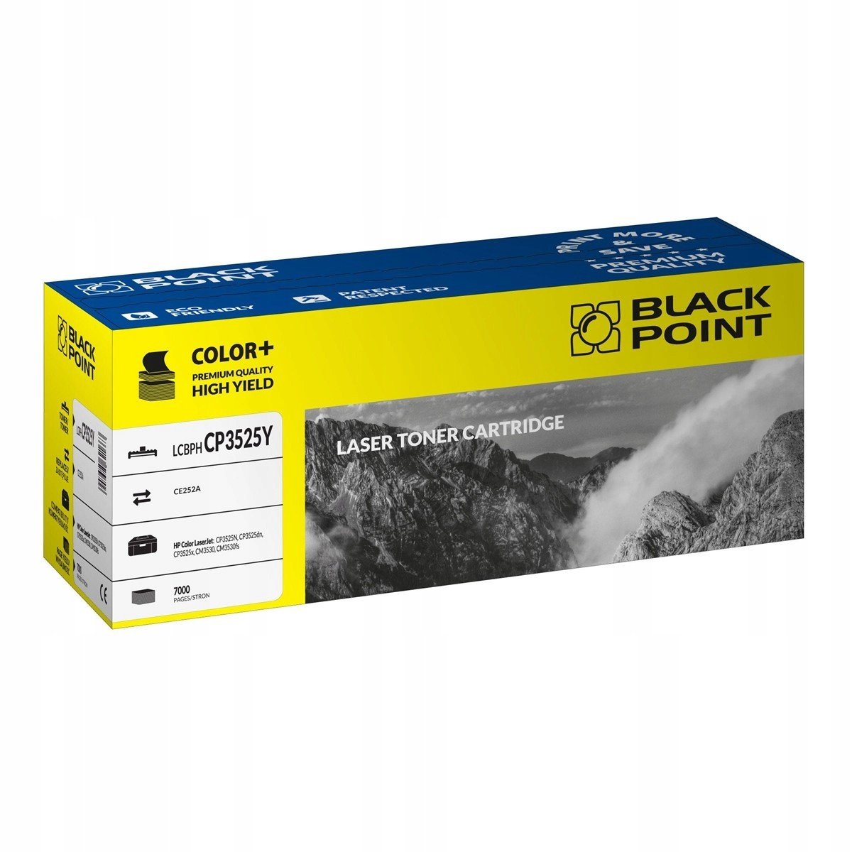 Toner Yellow Pro Hp Color Laserjet CP3525N CP3525DN