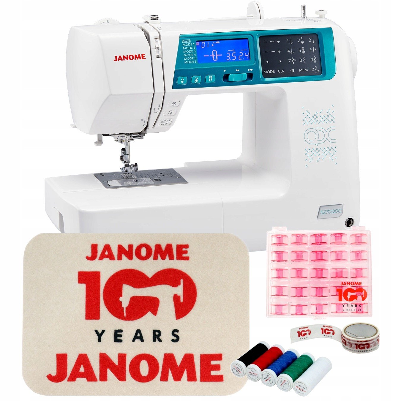 Šicí stroj Janome 5270QDC stolek bonus