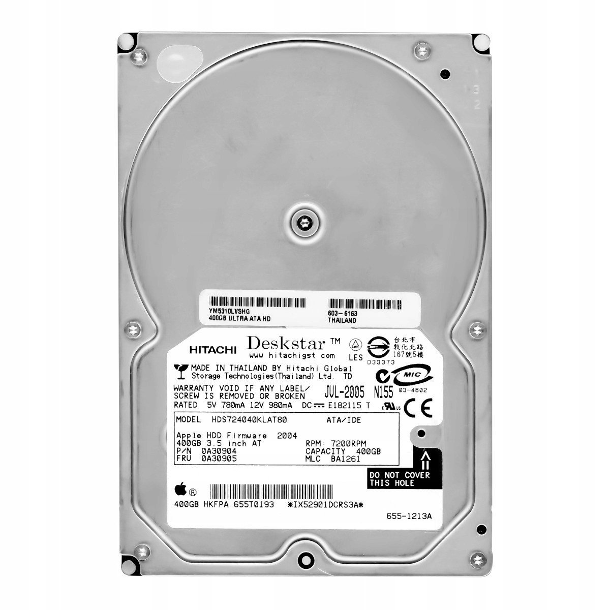 400GB 7.2k 8MB Ata 3.5'' HDS724040KLAT80