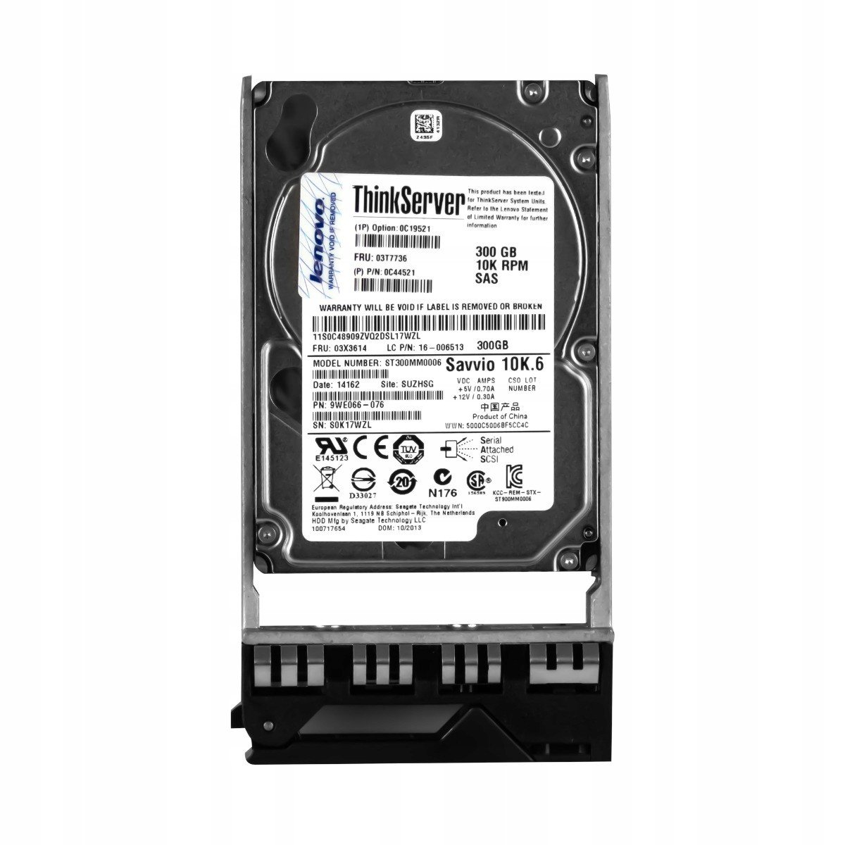 Lenovo 03T7736 300GB 10K SAS-2 2,5'' ST300MM0006