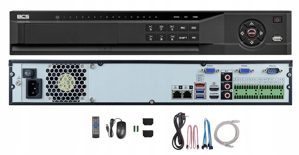 Ip rekordér BCS-NVR6404-4K-III 64 kanálů 12MPx