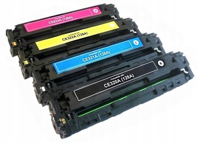 4X Toner Pro Hp CE320A-CE323A CM1410 CM1415 CP1525N