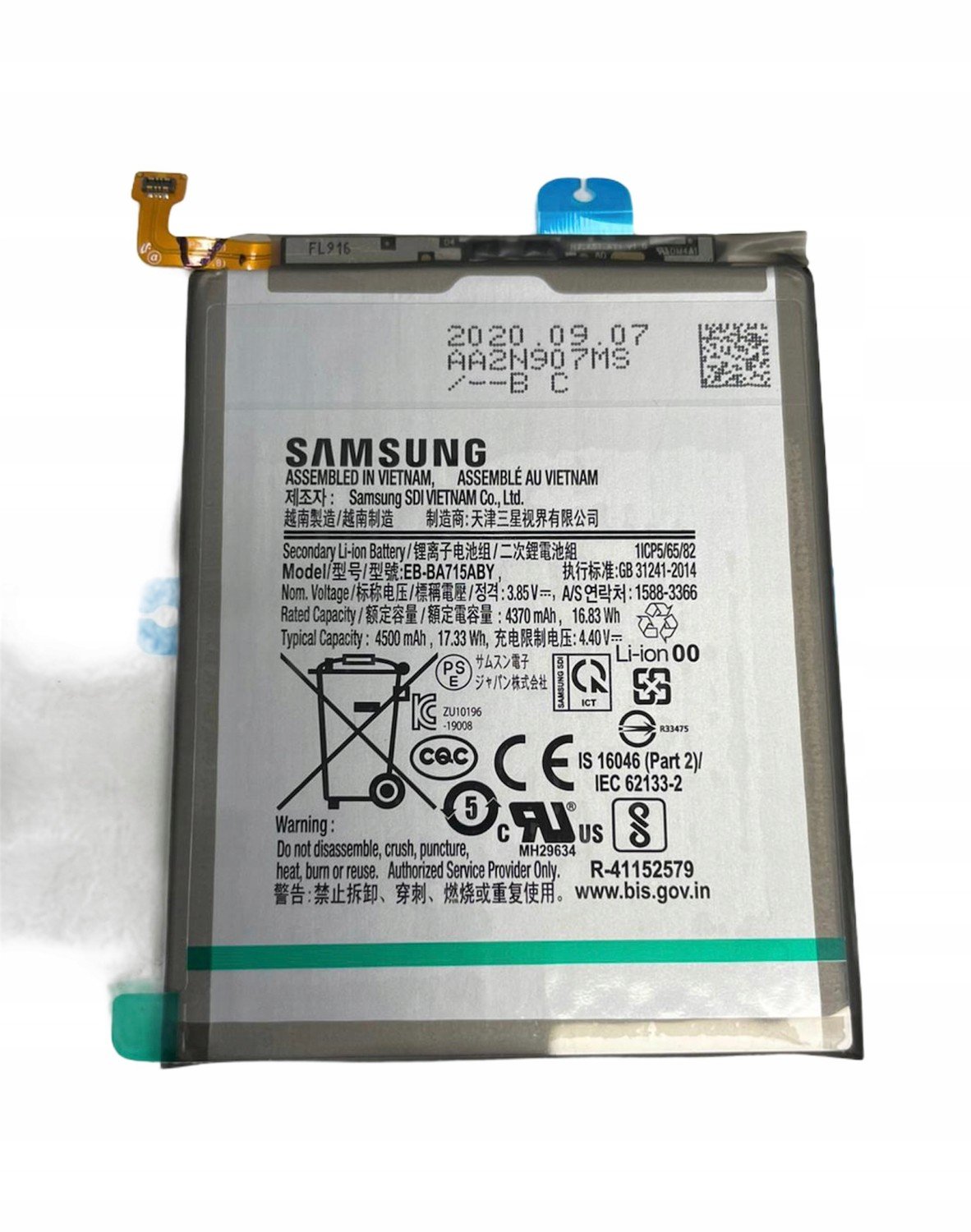 Baterie Samsung A71 A715 EB-BA715ABY Originál