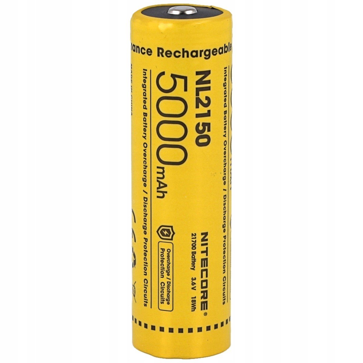 NiteCore baterie 21700 5000mAh, 3.6V (NL2150)