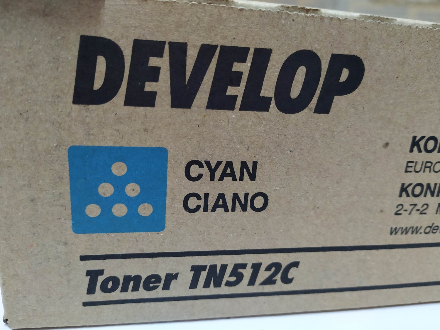 Toner Develop TN-512 TN512 Cyan Ineo +454 +554