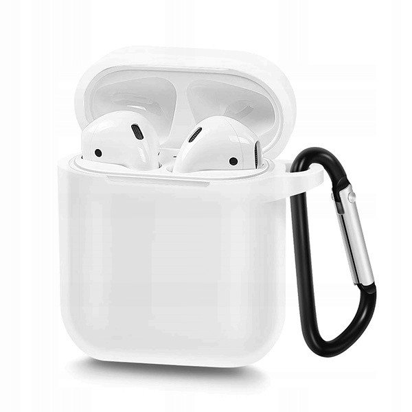 Silikonové pouzdro pro sluchátka Airpods Typ 1 bílá