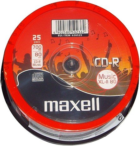 Disky Maxell Music XL-II 80 minut Cd-r Audio 25ks