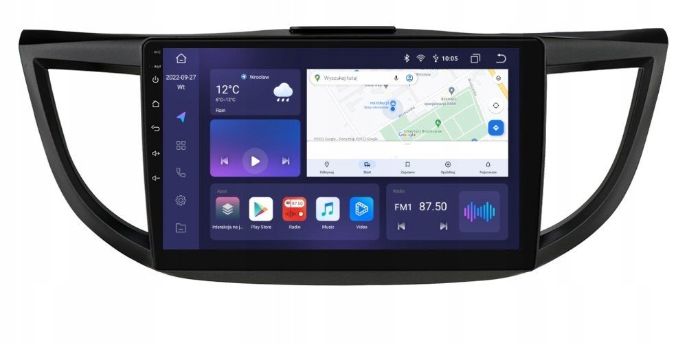 Rádio Android Honda Crv Cr-v IV 6/128 Dsp Carplay